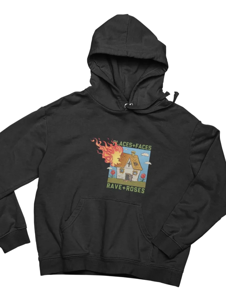 Black Hoodie - Collab Rema x Places + Faces